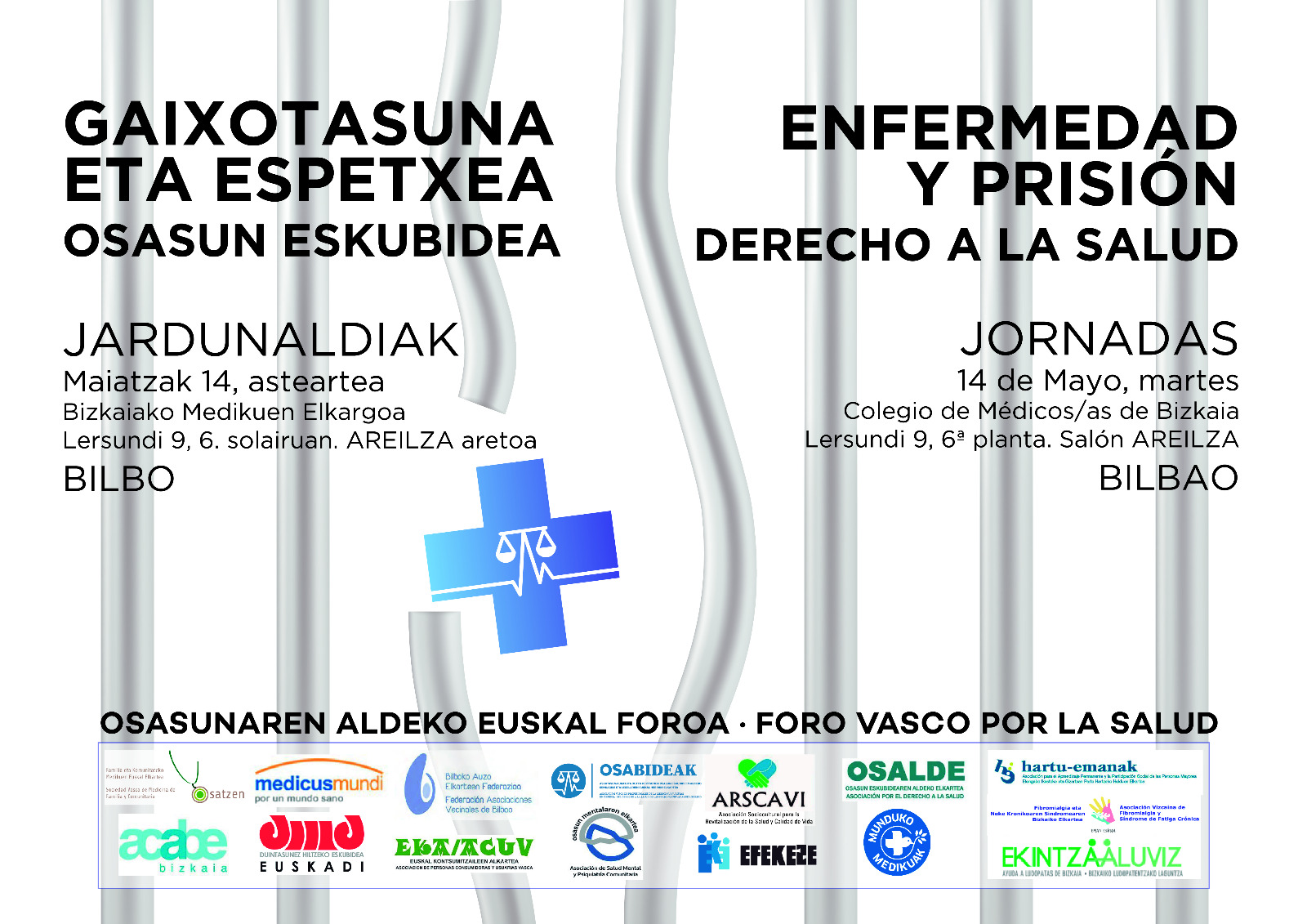 Osabideak participa en la Jornada «Enfermedad y prisión. Derecho a la Salud» organizada por el Foro Vasco por la Salud